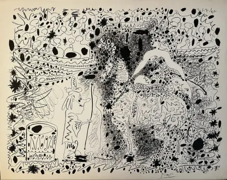 Lithographie Picasso - L'Ecuyère - 1960