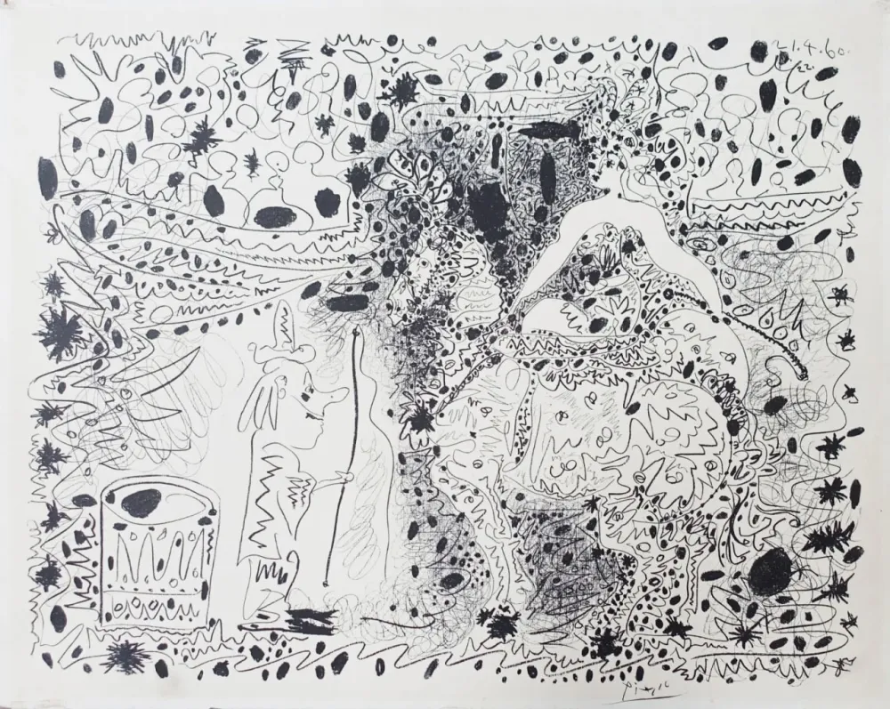 Lithographie Picasso - L’Écuyère (The Horsewoman)