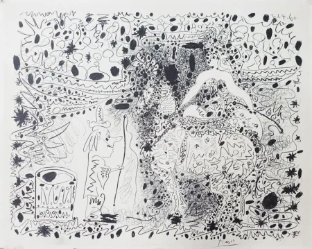 Lithographie Picasso - L’Écuyère (The Horsewoman)