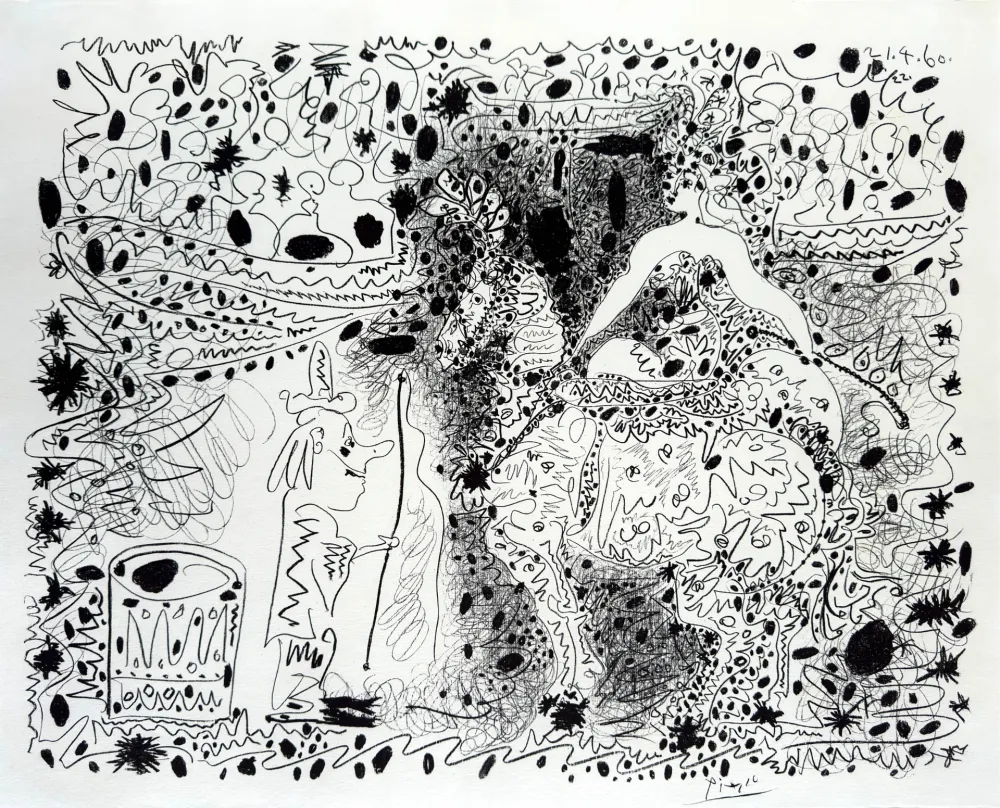Lithographie Picasso - L'Ecuyère (The Horsewoman)
