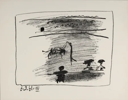 Lithographie Picasso - Les Banderilles, 1961
