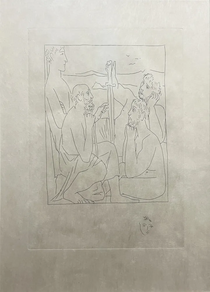 Eau-Forte Picasso - Les Métamorphoses : RÉCITS DE NESTOR SUR LA GUERRE DE TROIE (1931)