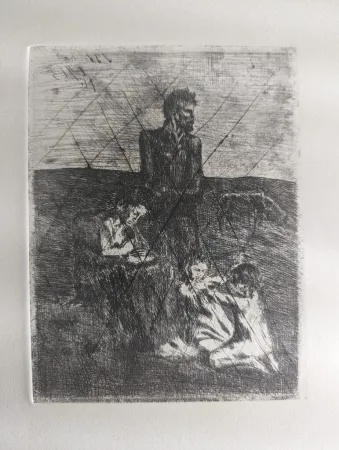 Gravure Picasso - Les pauvres