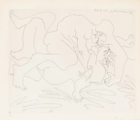 Gravure Picasso - L'Etreinte