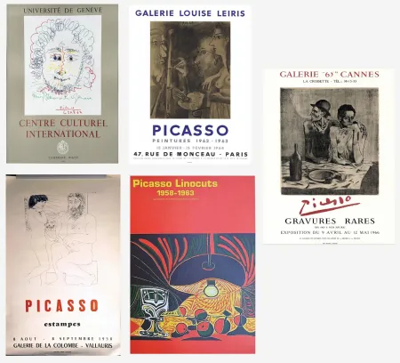 Affiche Picasso - Lot de 5 Affiches Originales