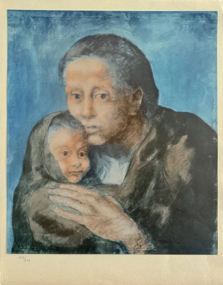 Lithographie Picasso - Motherhood