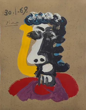 Offset Picasso - One plate, from Les Portraits Imaginaires (2)