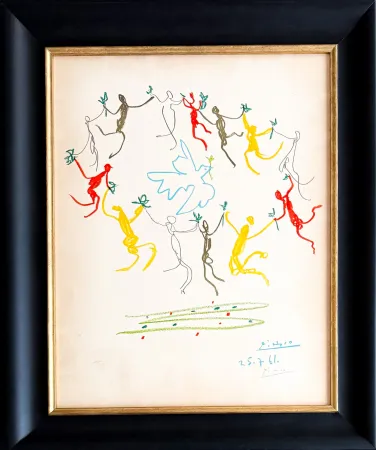 Lithographie Picasso - Pablo Picasso (1881 - 1973) - La ronde de la jeunesse - Color lithograph on Arches paper - 1961