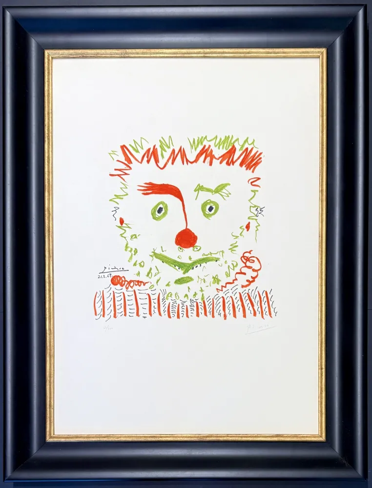 Lithographie Picasso - Pablo Picasso(1881–1973) – Clown – Color lithograph on Arches paper – 1968