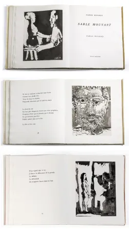 Livre Illustré Picasso - Pierre Reverdy. SABLE MOUVANT. 10 aquatintes originales (1966)