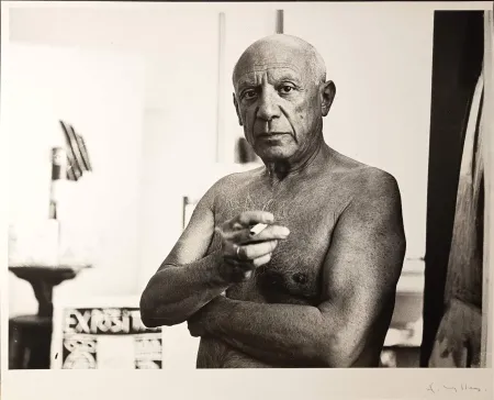 Photographie Picasso - ' Portrait à la cigarette '  par André Villers