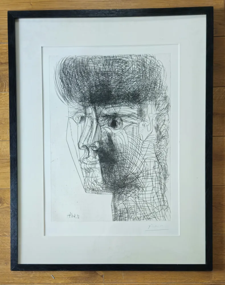 Gravure Picasso - Portrait de Jeune Fille