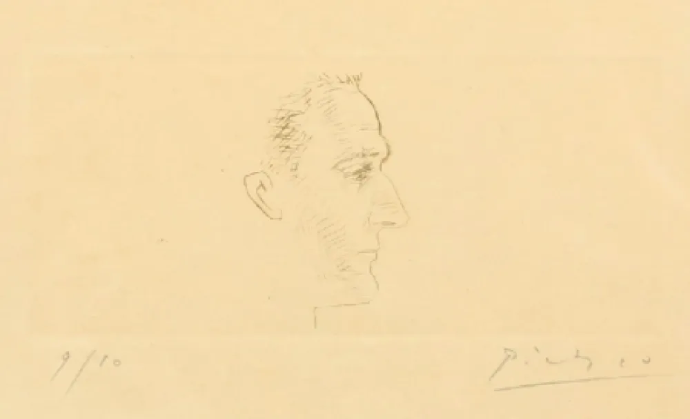 Pointe-Sèche Picasso - Portrait de Marcel Boudin