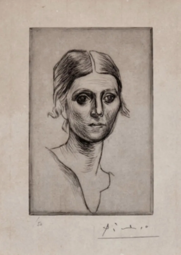 Pointe-Sèche Picasso - Portrait d'Olga Picasso