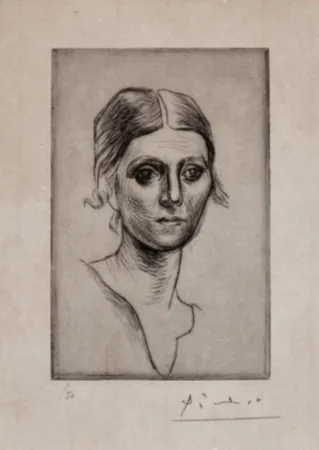 Pointe-Sèche Picasso - Portrait d'Olga Picasso