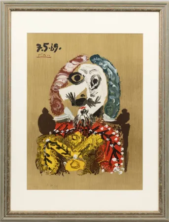 Lithographie Picasso - Portraits Imaginaires 7.5.69