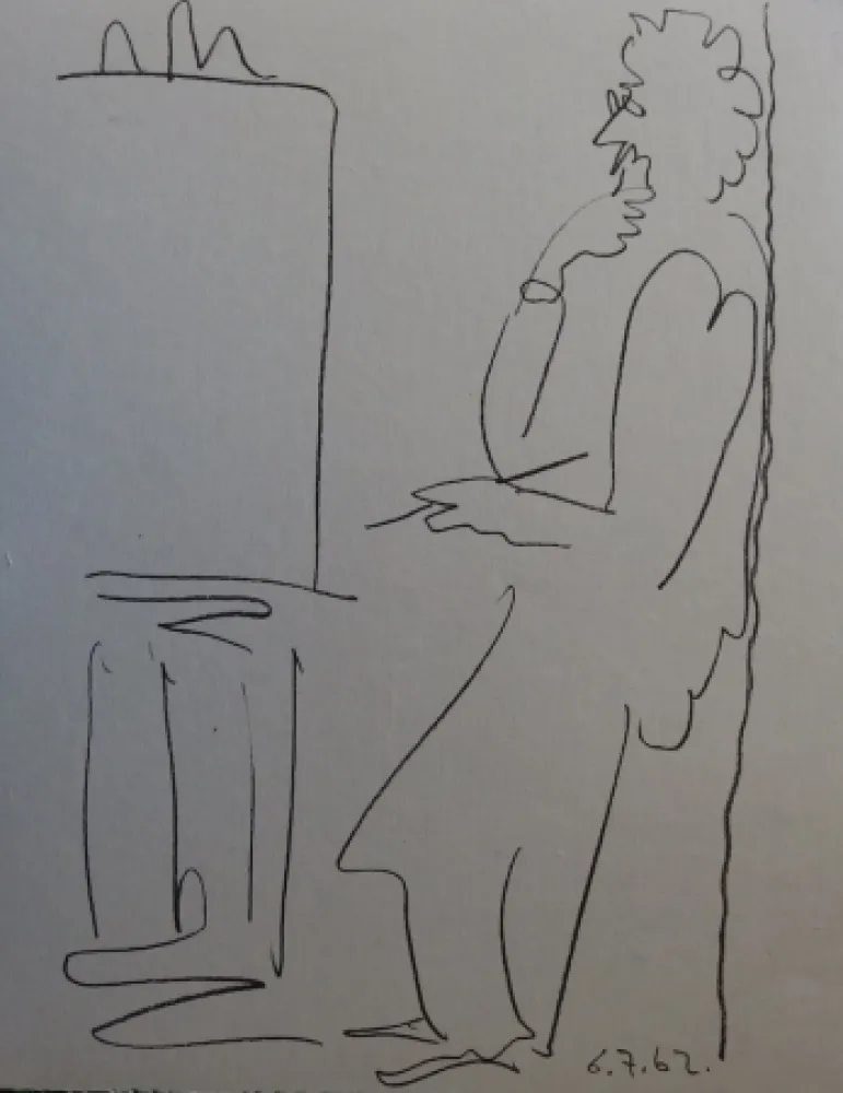 Lithographie Picasso - Regards sur Paris - The painter