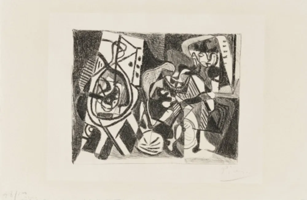 Lithographie Picasso - Scène d'intérieur