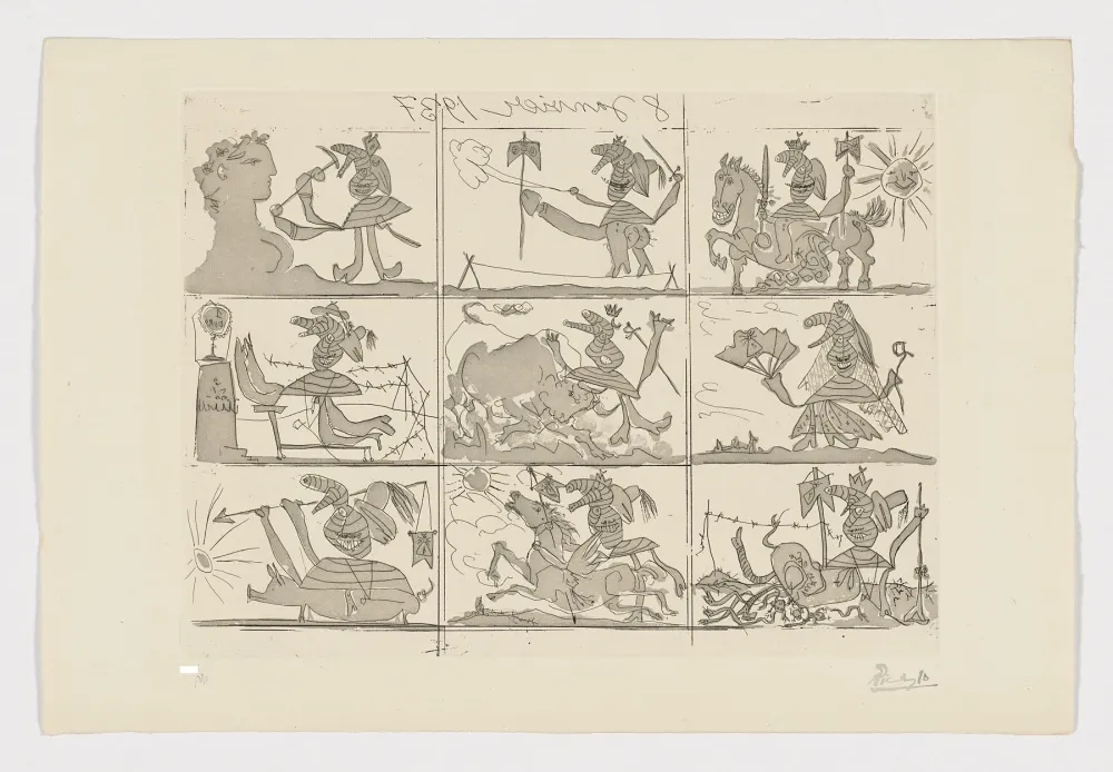 Eau-Forte Et Aquatinte Picasso - Sueño y mentiras de Franco