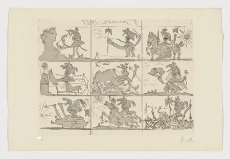 Eau-Forte Et Aquatinte Picasso - Sueño y mentiras de Franco