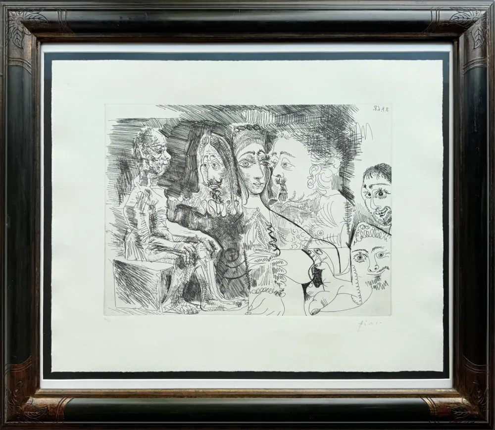 Eau-Forte Picasso - Suite 347, 4 avril 1968, L. 17