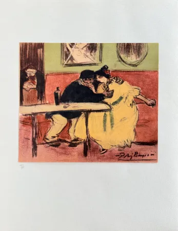 Lithographie Picasso - The Divan