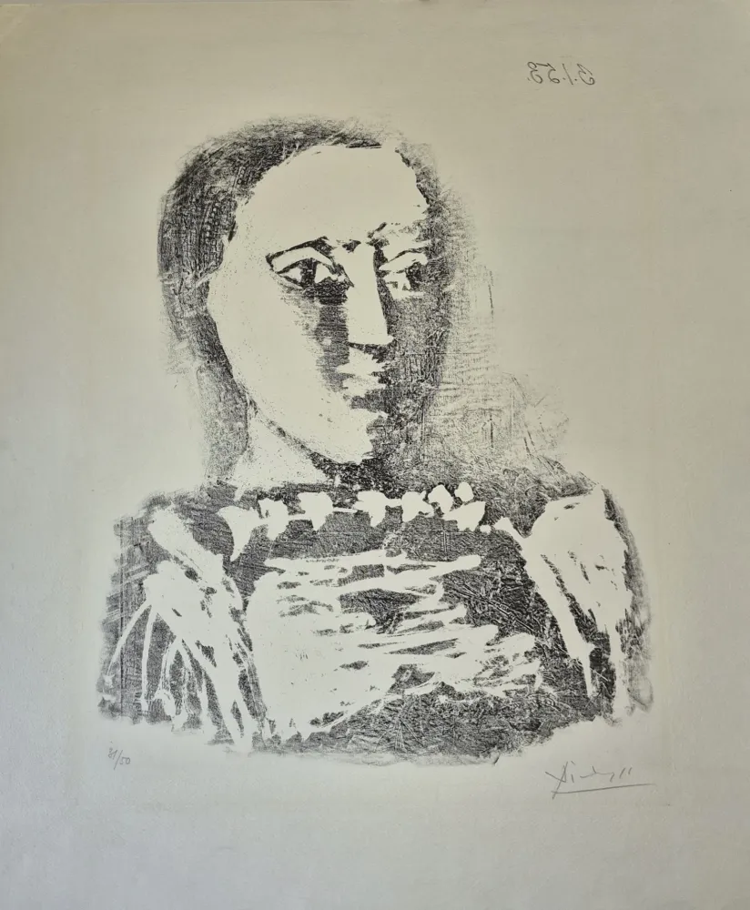 Lithographie Picasso - The Embroidered Sweater