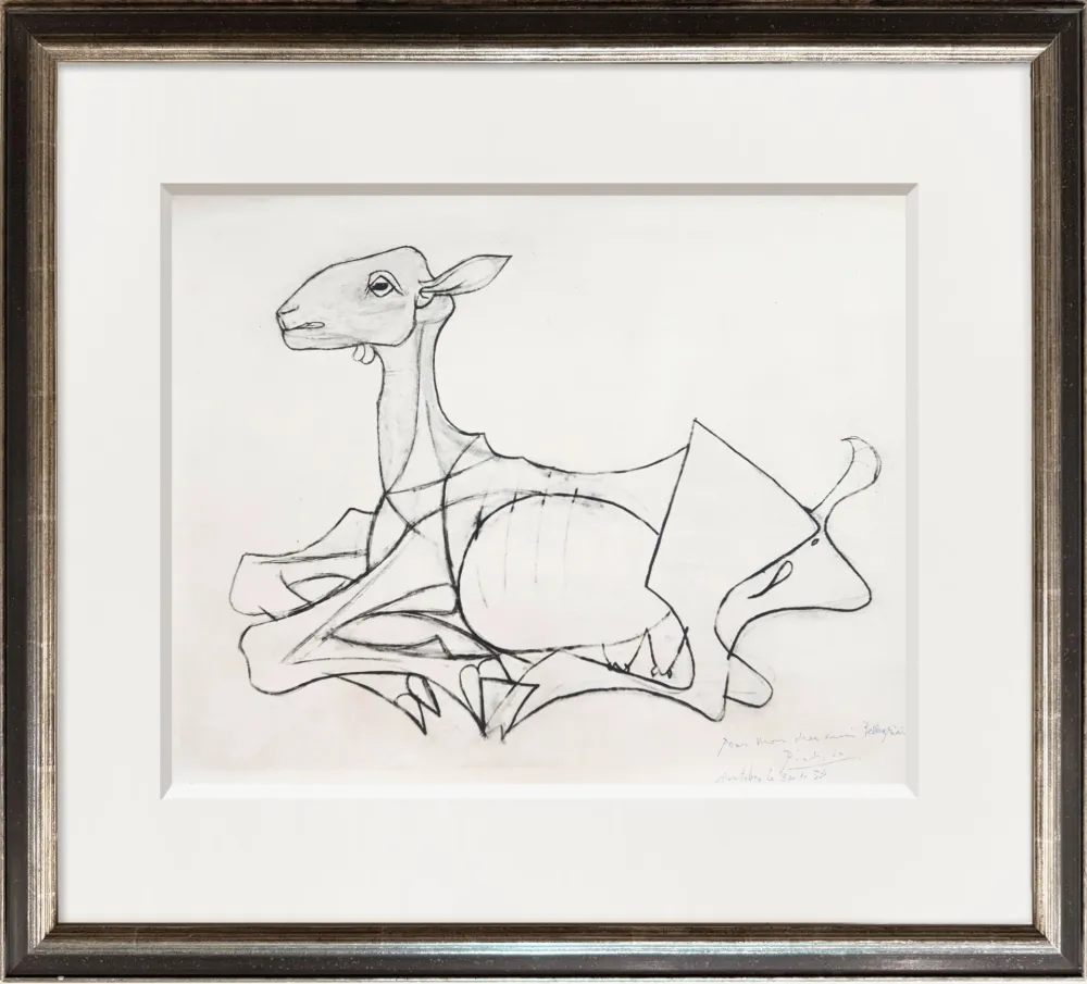 Photographie Picasso - The Goat, 1954.
