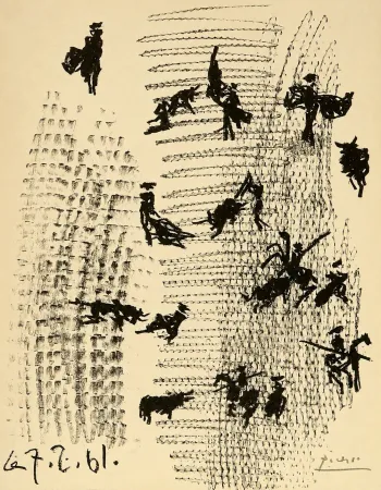Lithographie Picasso - Toros y toreros