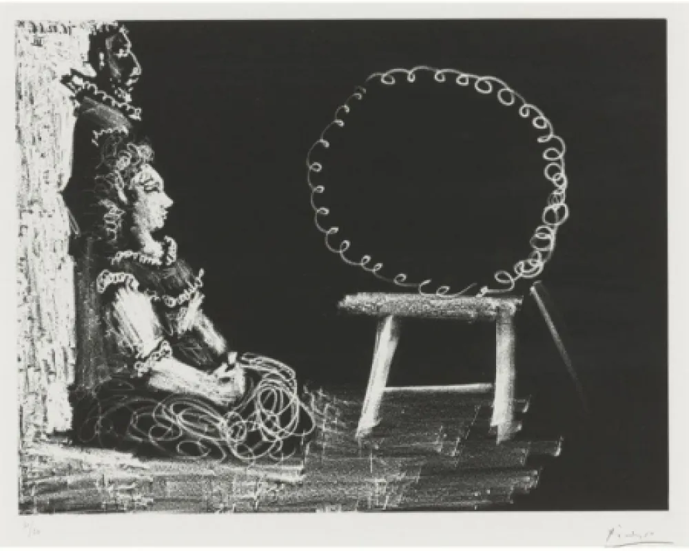 Aquatinte Picasso - Un couple d'amateurs