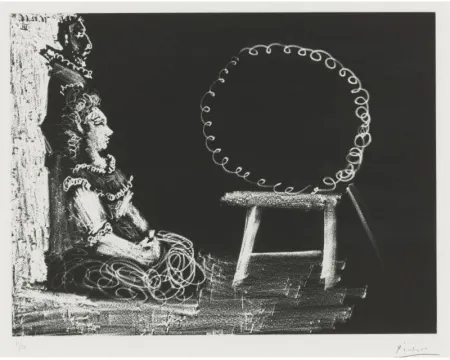 Aquatinte Picasso - Un couple d'amateurs