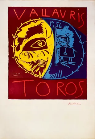 Linogravure Picasso - Vallauris 56