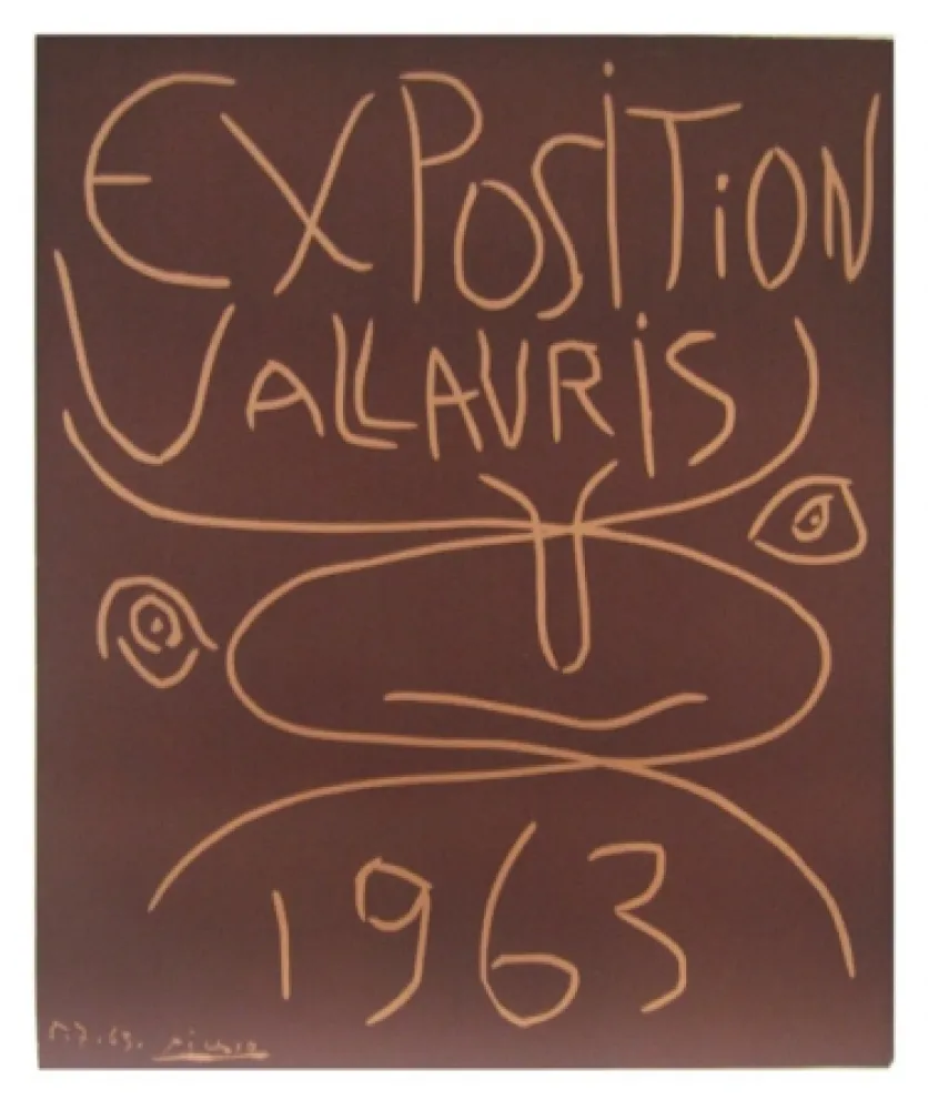 Linogravure Picasso - Vallauris 63