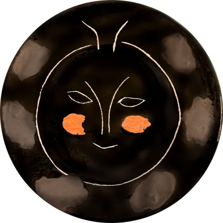 Céramique Picasso - Visage noir