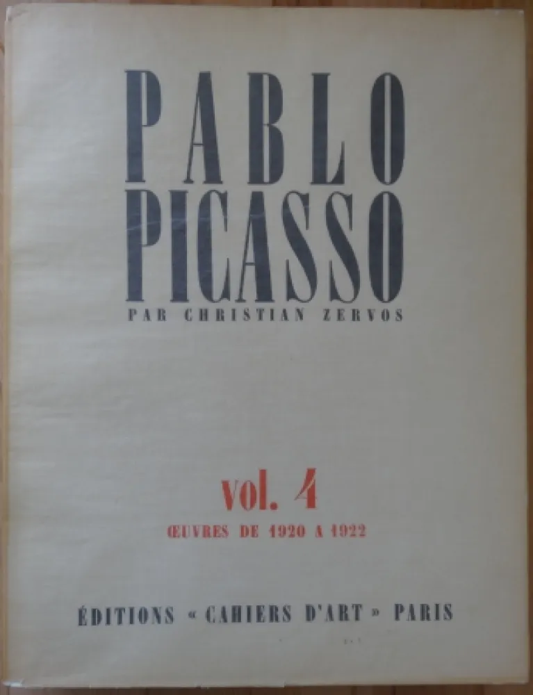 Livre Illustré Picasso - Zervos Vol 4 (1920-1922)