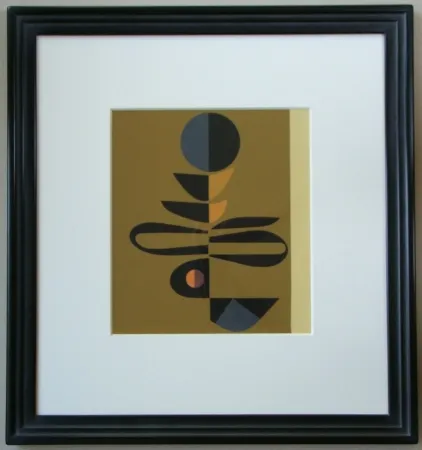 Sérigraphie Pillet - Composition, 1967