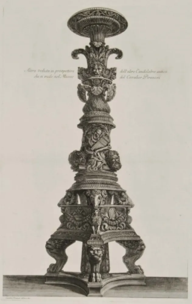 Gravure Piranesi - Perspectiva de candelabro