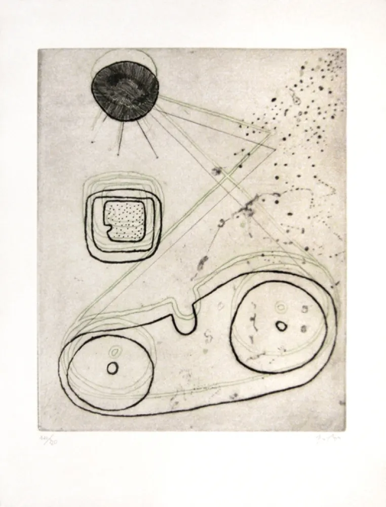 Gravure Piza - Composition