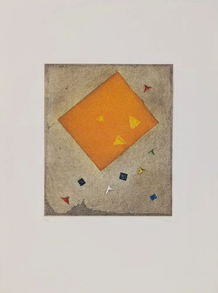 Gravure Piza - Sans titre 