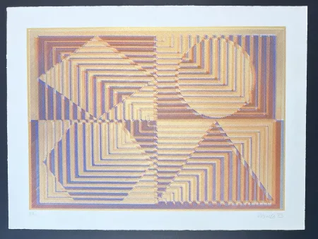 Sérigraphie Polesello - Rogelio Polesello (1939-2014) - Agata - Screen printing on BFK Rives paper - 1975