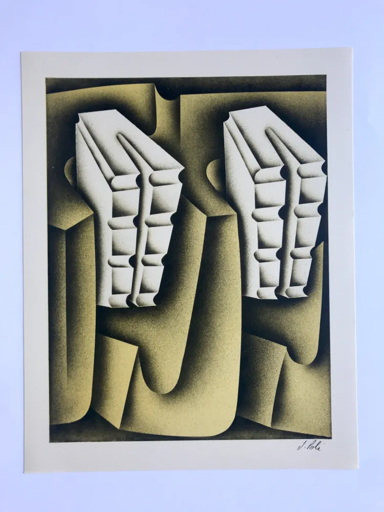 Lithographie Poli - Four solaire