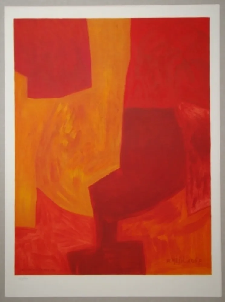Lithographie Poliakoff - Composition gouache 1969