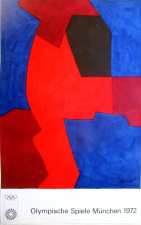 Lithographie Poliakoff - OL 1972, original colourlithograph