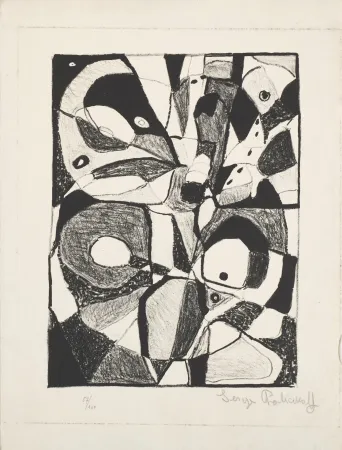 Lithographie Poliakoff - Untitled, from 
