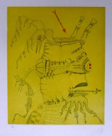 Eau-Forte Et Aquatinte Ponç - Hommage à Durer