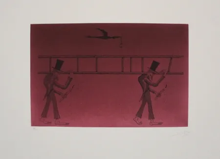 Eau-Forte Et Aquatinte Ponç - Nocturno