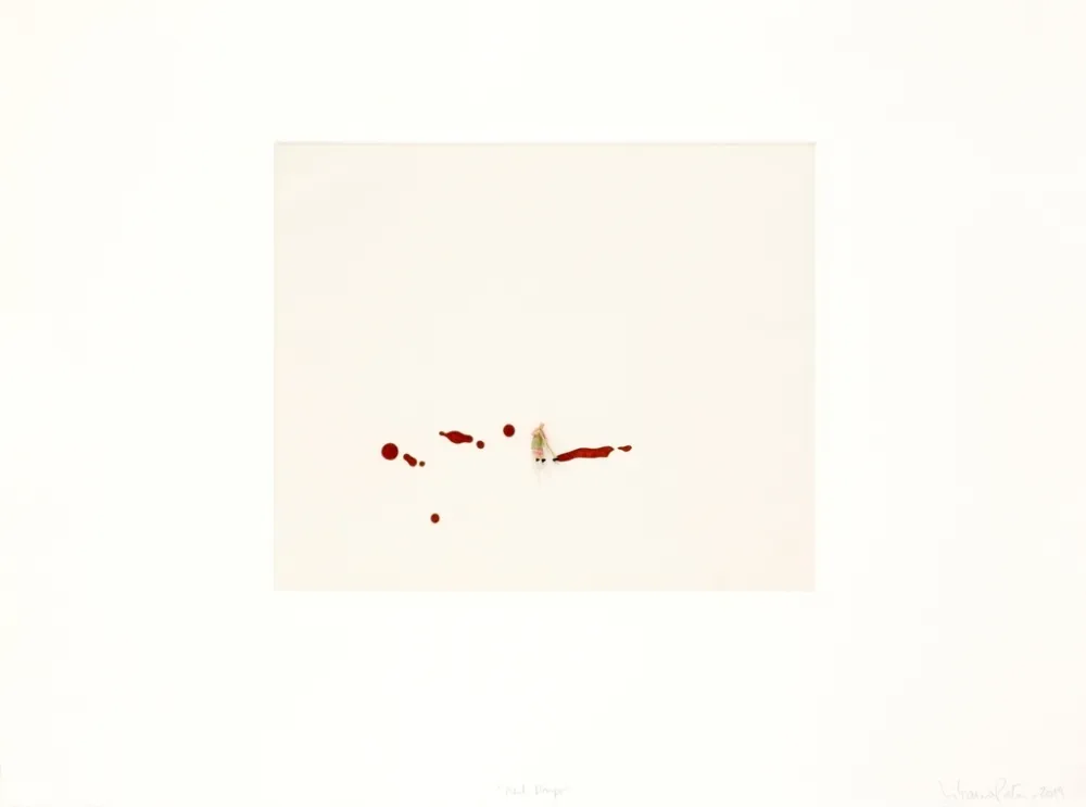 Gravure Porter - Red drips