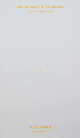 Lithographie Prantl - Der gelbe Punkt / The Yellow Dot
