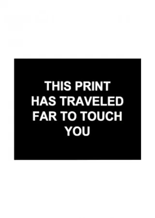 Gravure Prouvost  - This print has traveled far to touch you