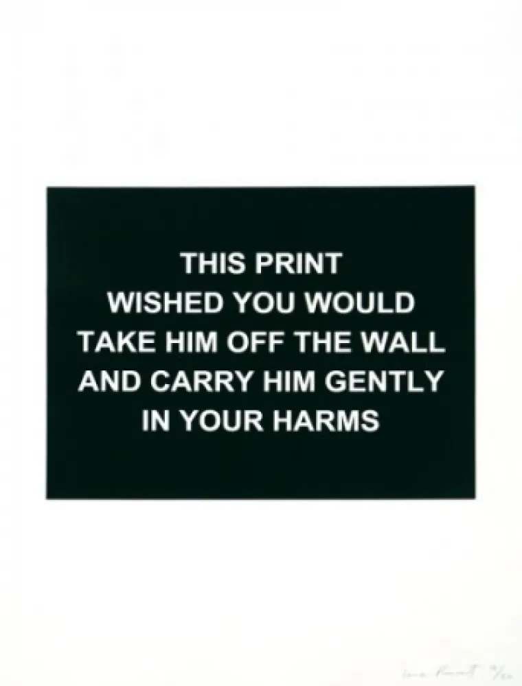 Gravure Prouvost  - This print wished you would....